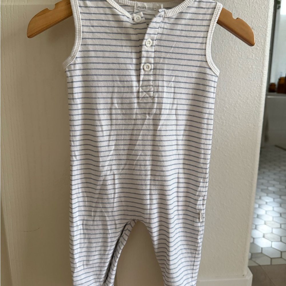 Striped Sleeveless Kids One Piece